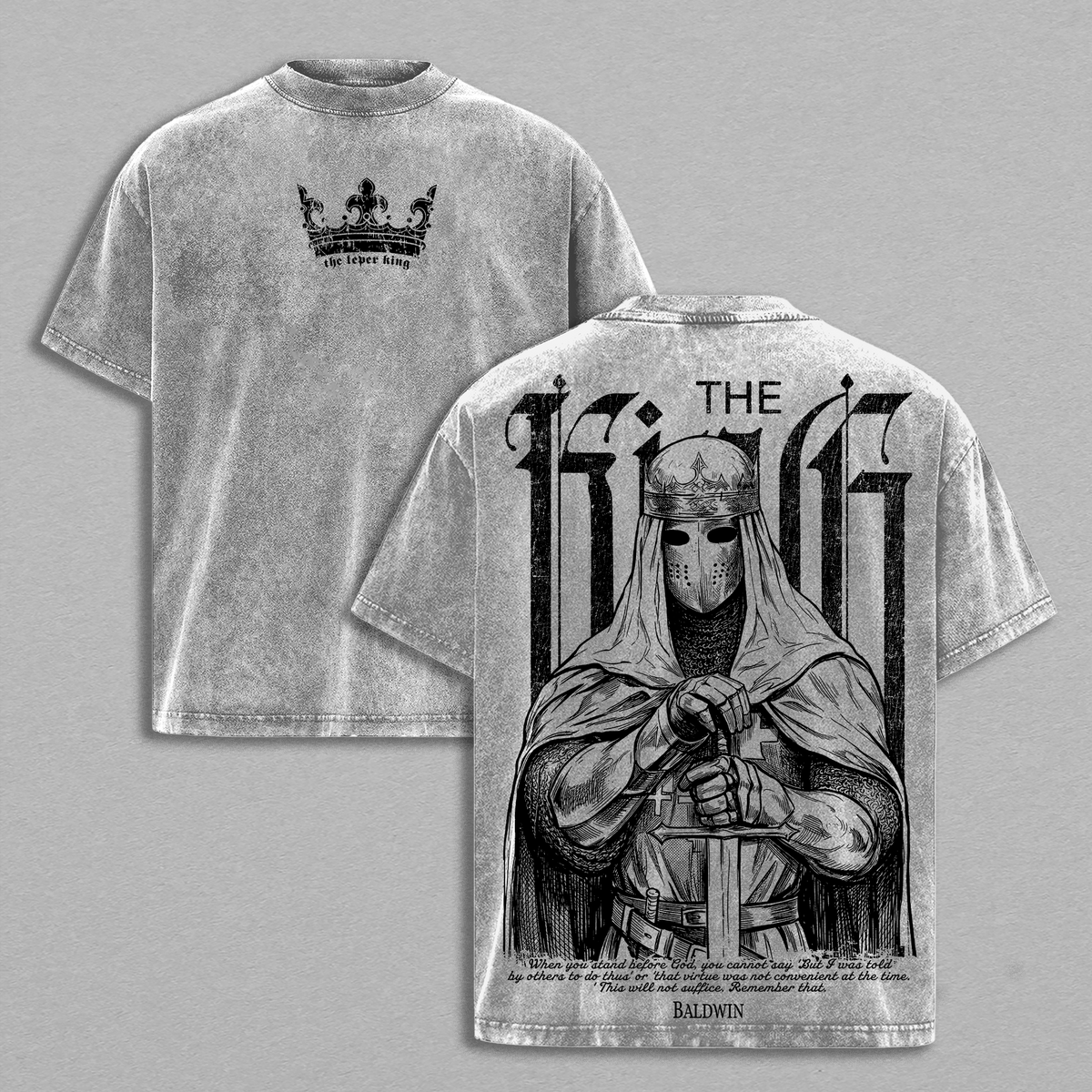 Baldwin IV The Leper King Christian Vintage Washed Tee & Hoodie