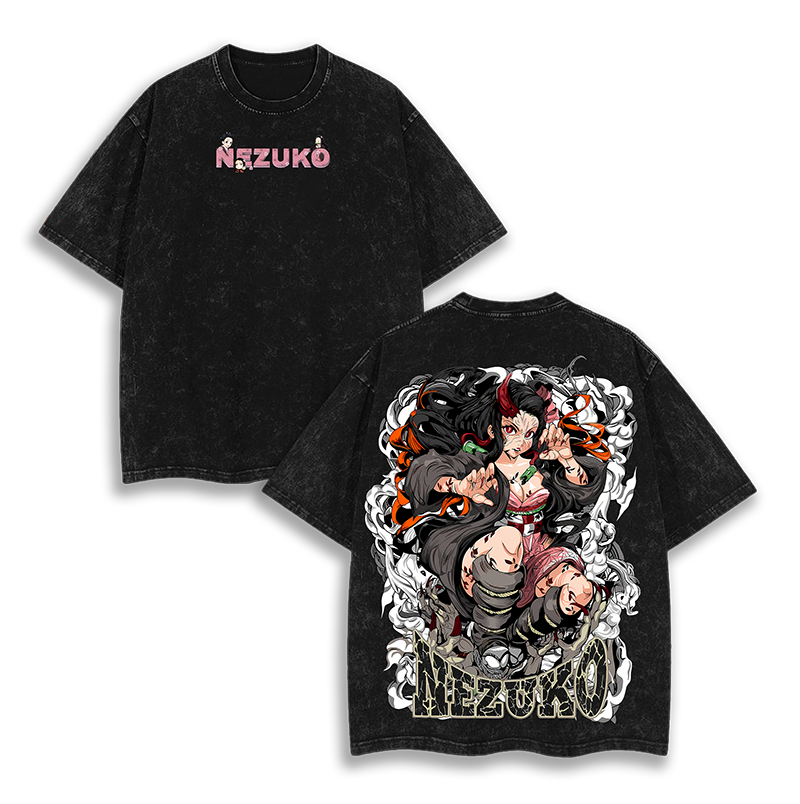 Kamado Nezuko Demon Slayer Washed T-Shirt