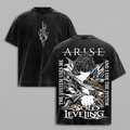 Sung Jin Woo Solo Leveling Shadow Monarch Anime Vintage Washed Tee