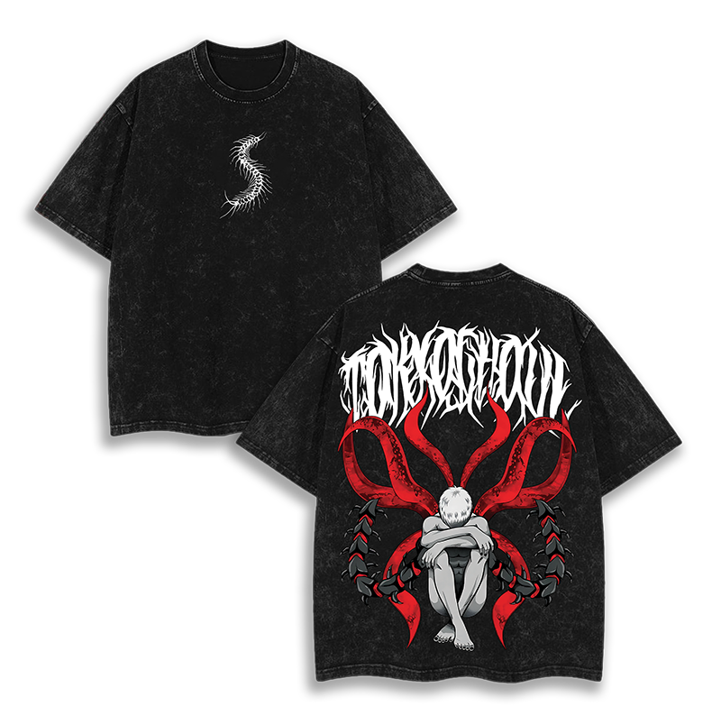 KANEKI UNDERWORLD Tokyo Ghoul Anime  Washed T-Shirt