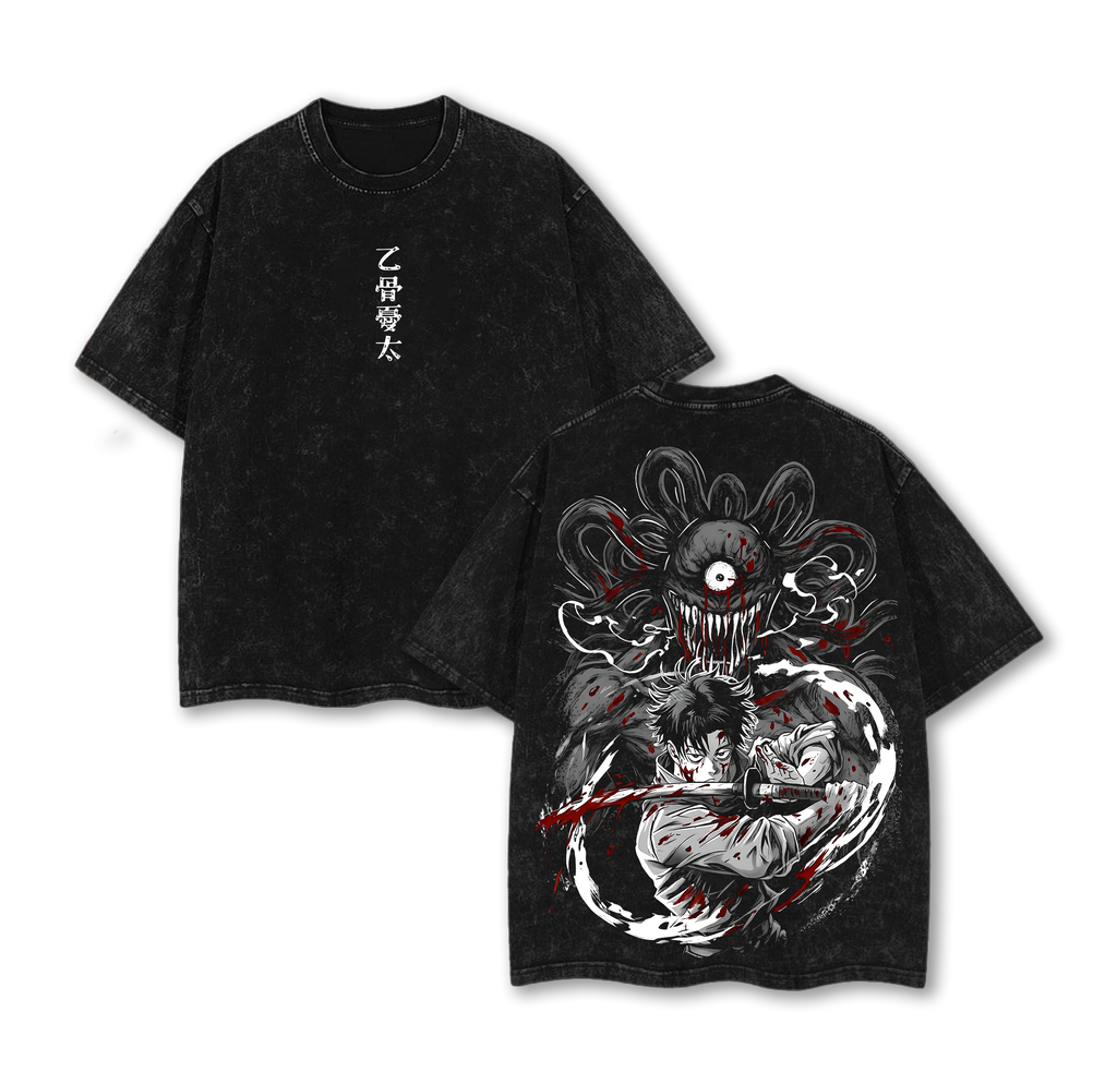 Yuta Okkotsu Jujutsu Kaisen Culling Game Prelude Anime Vintage Washed Tee