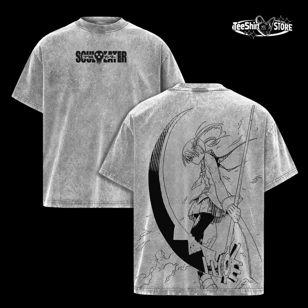 Soul Eater Maka Retro Anime Vintage Washed Tee