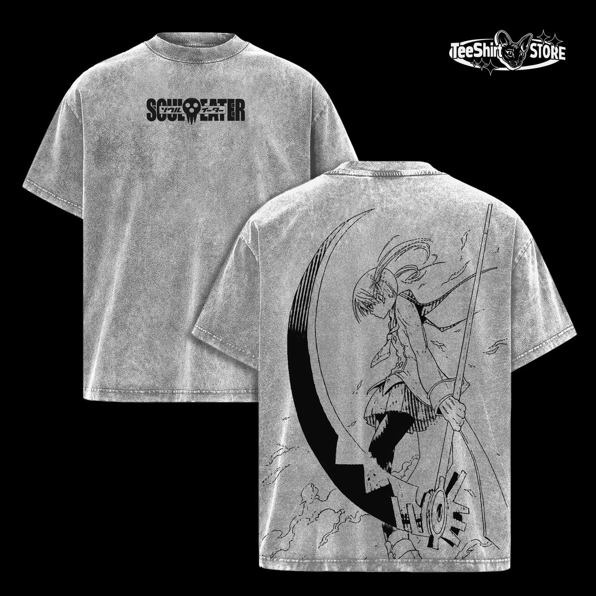 Soul Eater Maka Retro Anime Vintage Washed Tee