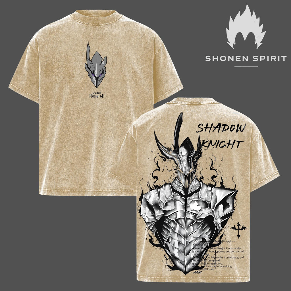 Igris Shadow Knight Solo Leveling Anime Vintage Washed Tee