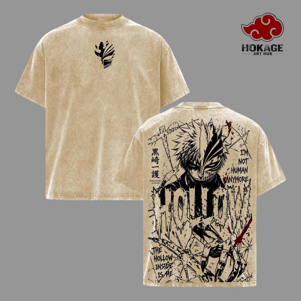 Ichigo Kurosaki x Bleach Hollow Anime Vintage Washed Tee