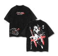 Choso Jujutsu Kaisen Tee Washed – Vintage Oversized Heavy Cotton Double Printed Anime Manga Graphic T-Shirt