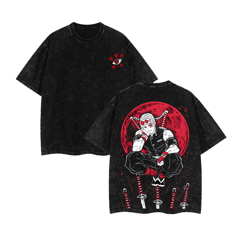Tengen Uzui - Demon Slayer: Kimetsu No Yaiba Washed T-Shirt