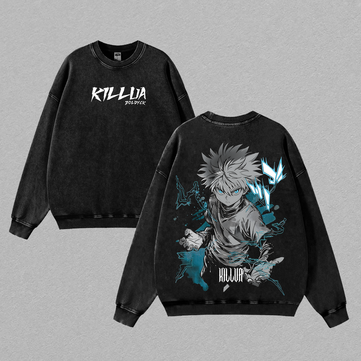 Killua Zoldyck Hunter x Hunter Tshirt & Hoodie, Tank Top, Sweatshirt Wash – Oversize Unisex Cotton Double Printed Gift For Anime Fan