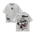 Nobara Kugisaki Jujutsu Kaisen Rose Graphic Vintage Washed Oversized T Shirt