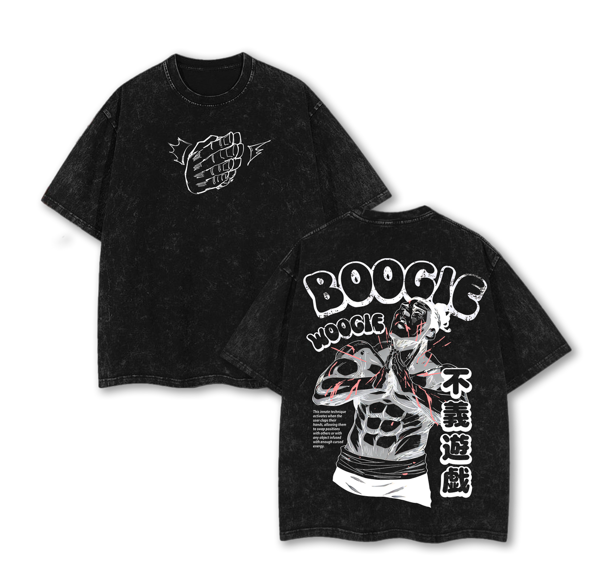 Aoi Todo Boogie Woogie Jujutsu Kaisen Anime Vintage Washed Tee