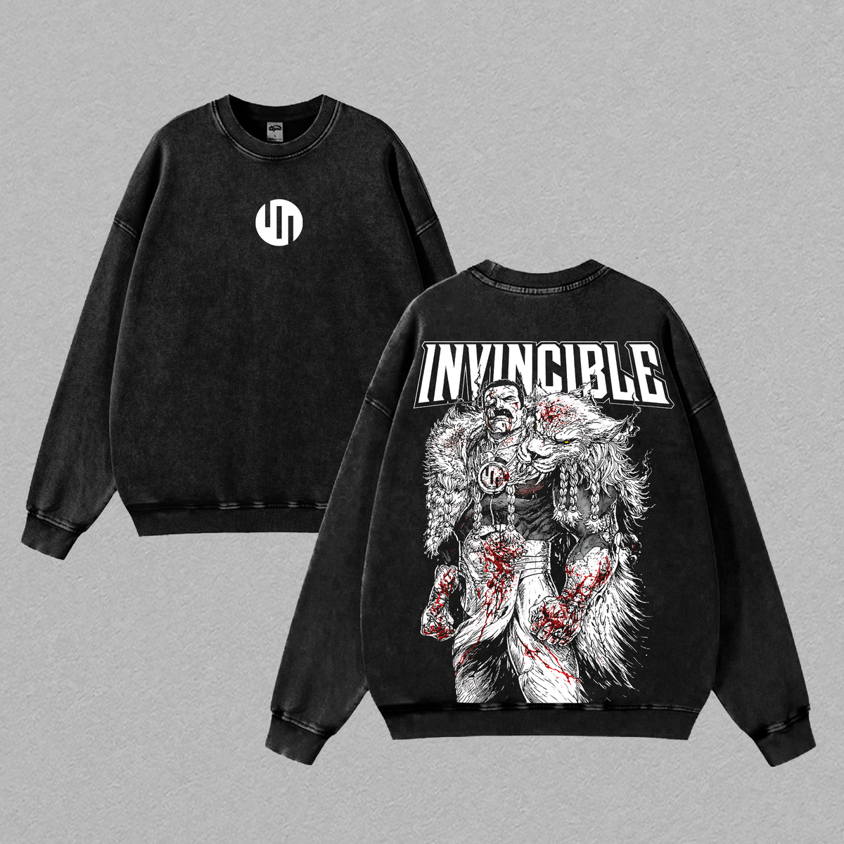 Thragg Invincible Viltrumite Empire Anime Vintage Washed Tee