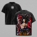 Saiyan Prince X KKROT - DBZ Vintage Washed Heavy Cotton Oversized Gym Shirt Anime Graphic Tee