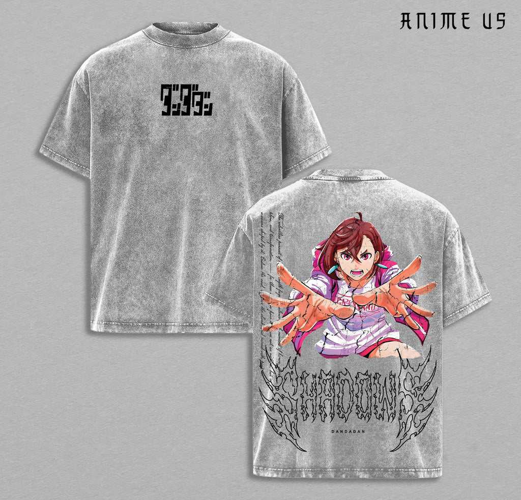 Limited Edition Dandadan X Momo Ayase Anime Vintage Washed Tee