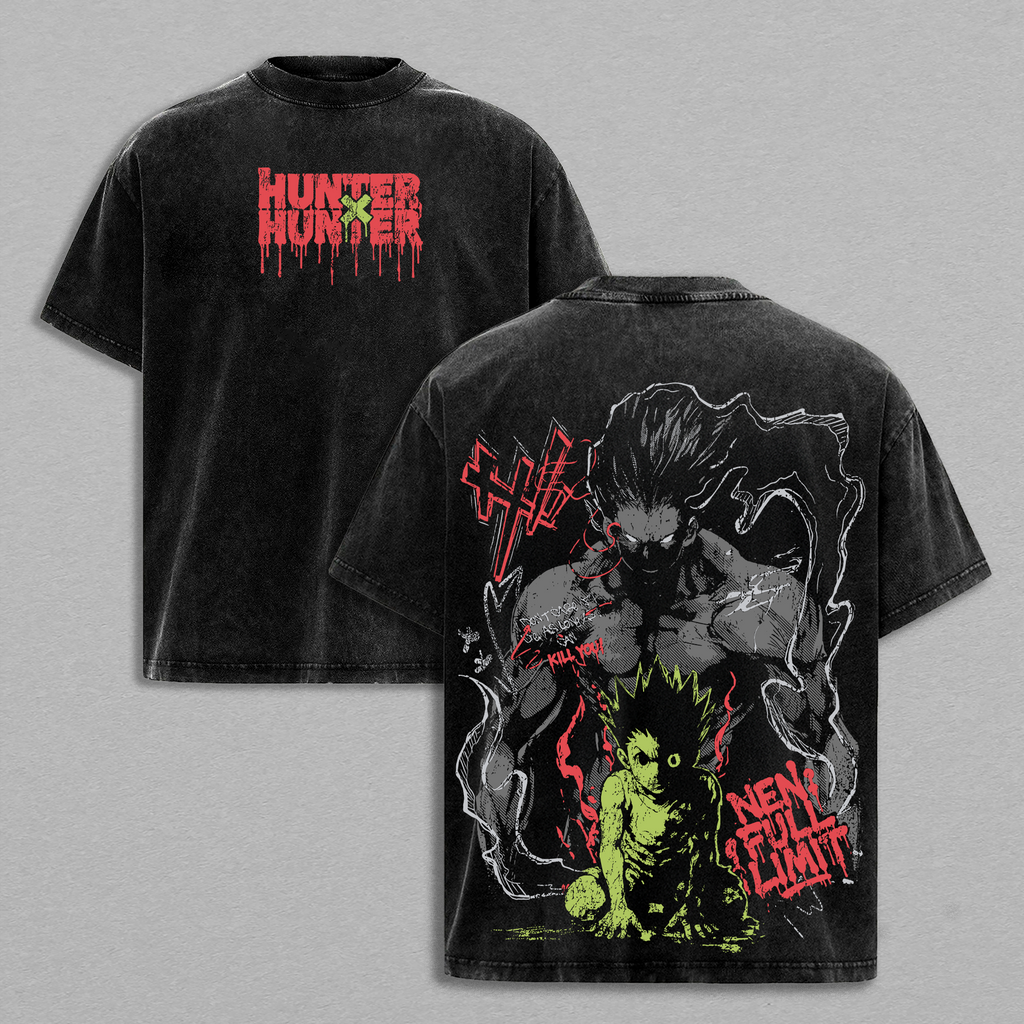 Gon Rage Unleashed Hunter x Hunter Anime Vintage Washed Tee & Hoodie