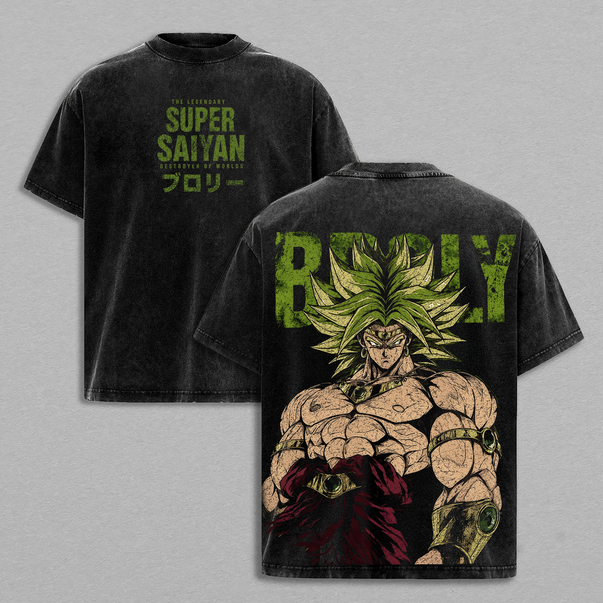 Broly DBZ Legendary Super Saiyan Anime Graphic Vintage Washed Tee