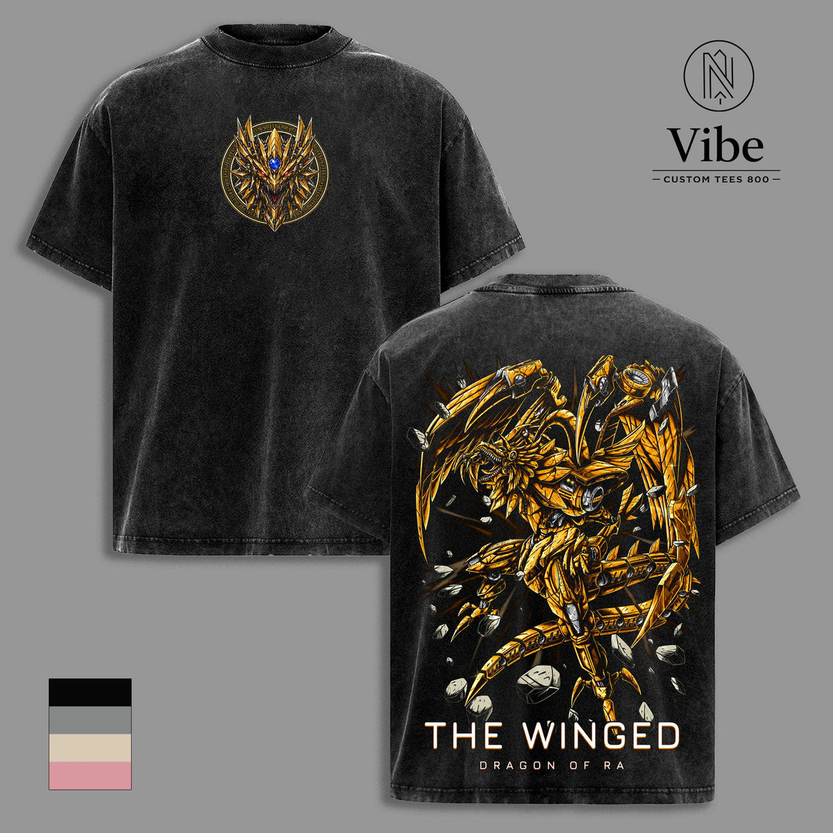 The Winged Dragon of Ra Yu-Gi-Oh Anime Vintage Washed Tee