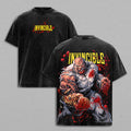 Conquest Invincible Anime Double Printed Vintage Washed Tee