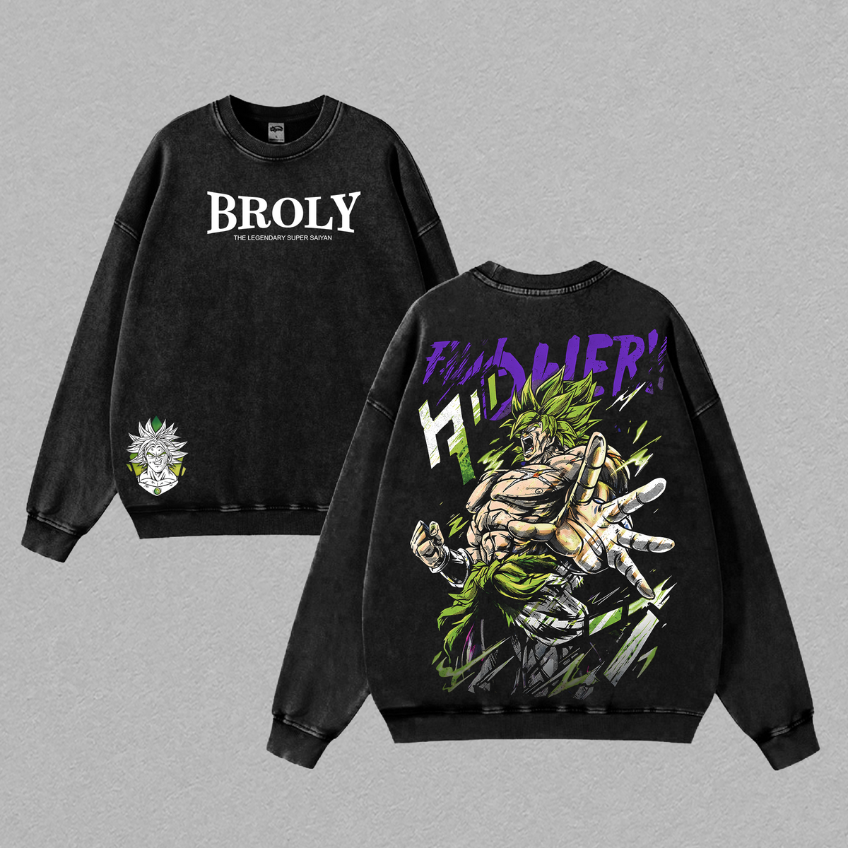 Broly The Legendary DBZ Anime Vintage Washed Tee