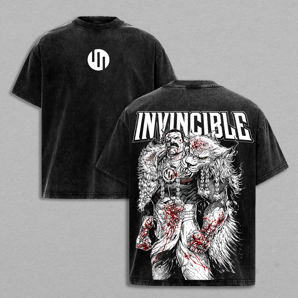 Thragg Invincible Viltrumite Empire Anime Vintage Washed Tee