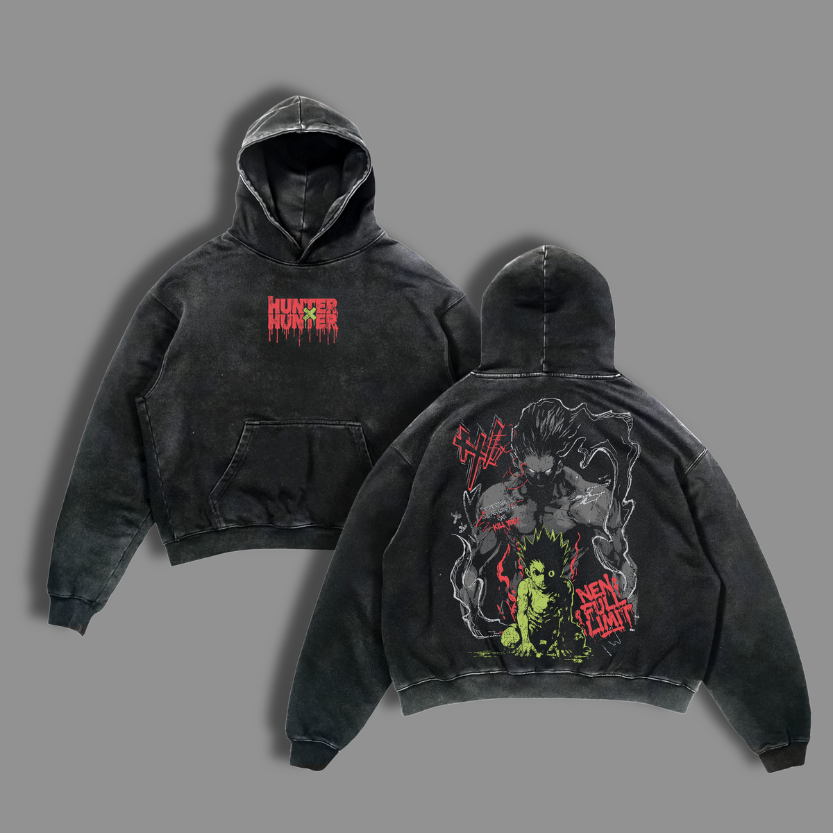 Gon Rage Unleashed Hunter x Hunter Anime Vintage Washed Tee & Hoodie