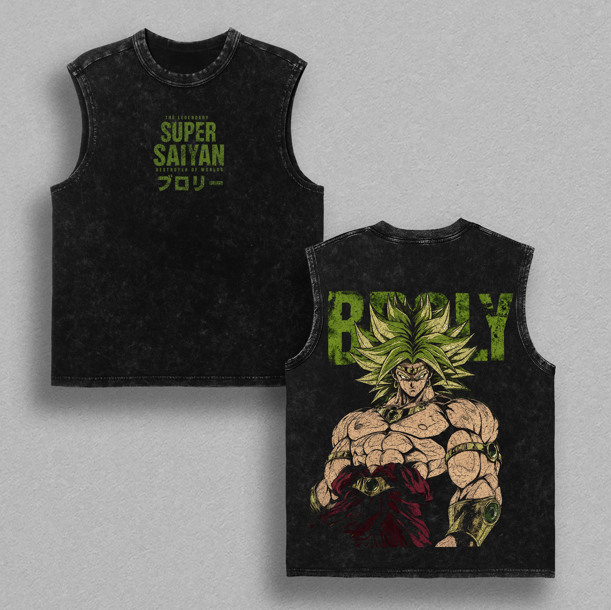 Broly DBZ Legendary Super Saiyan Anime Graphic Vintage Washed Tee