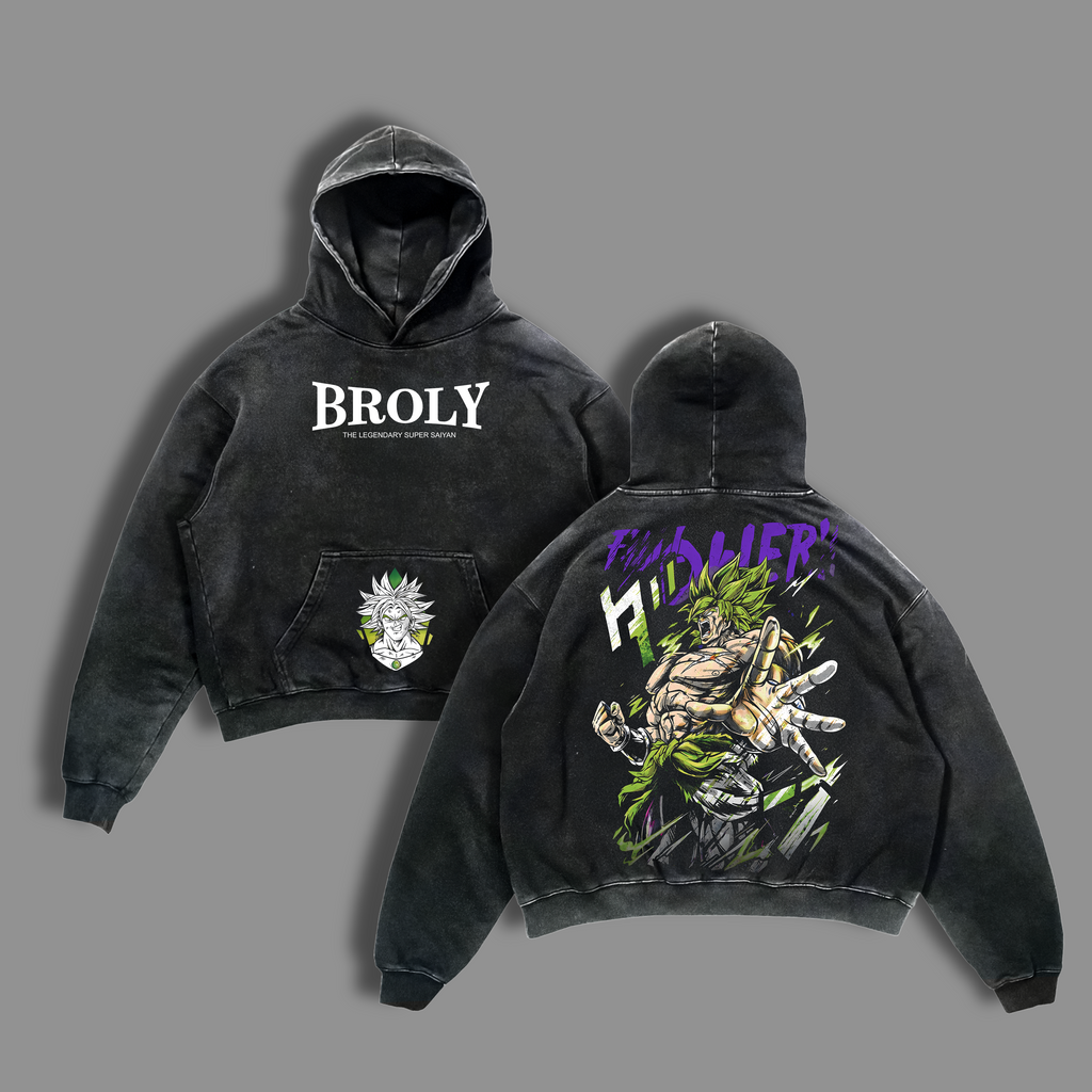 Broly The Legendary DBZ Anime Vintage Washed Tee