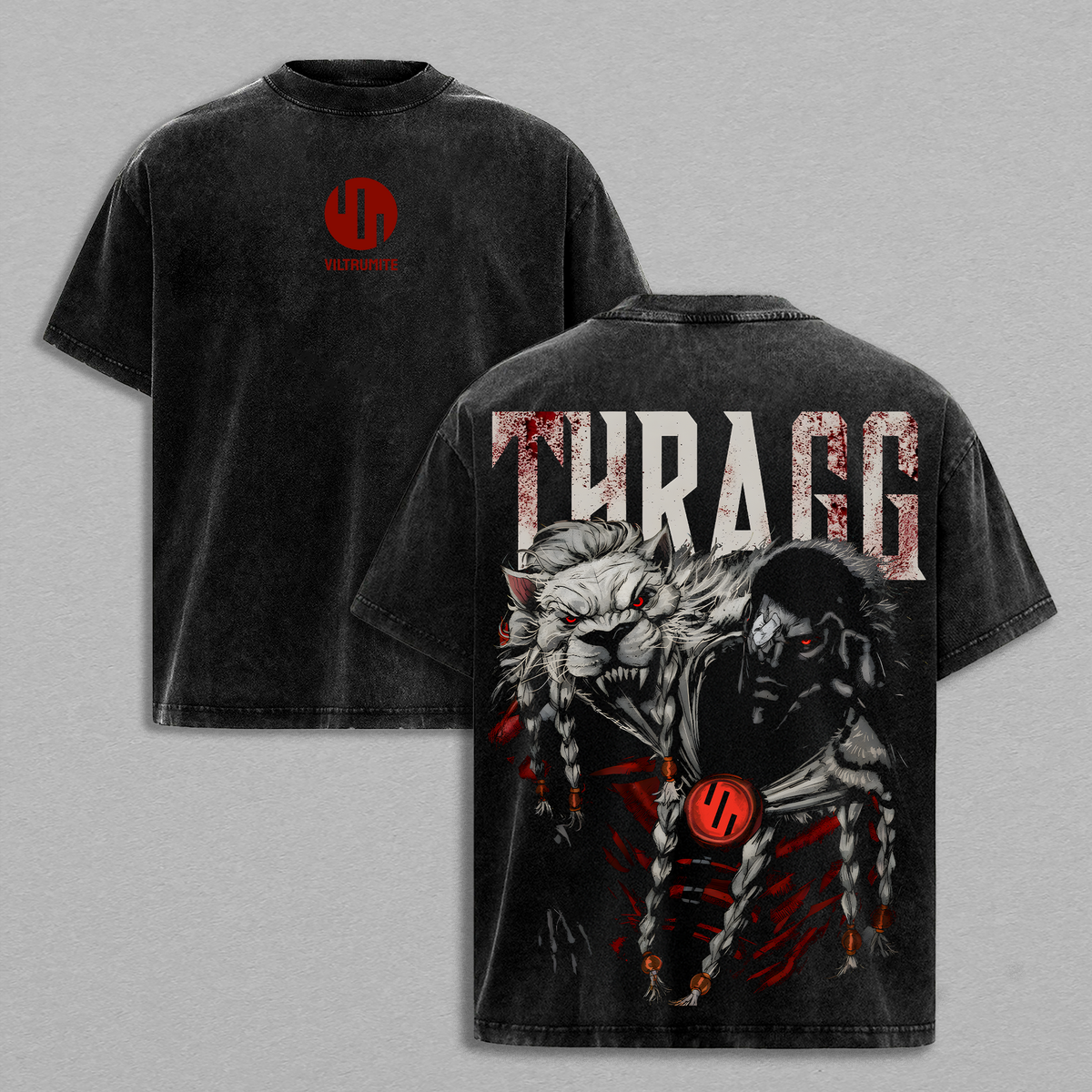 Thragg Tshirt Washed, Invincible T-Shirt, Thragg Tee, Comics Wash T-Shirt