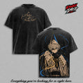 Qifrey Witch Hat Atelier T-Shirt Washed – Anime Manga Graphic Tee, Heavy Cotton Unisex Oversized Vintage Streetwear Shirt