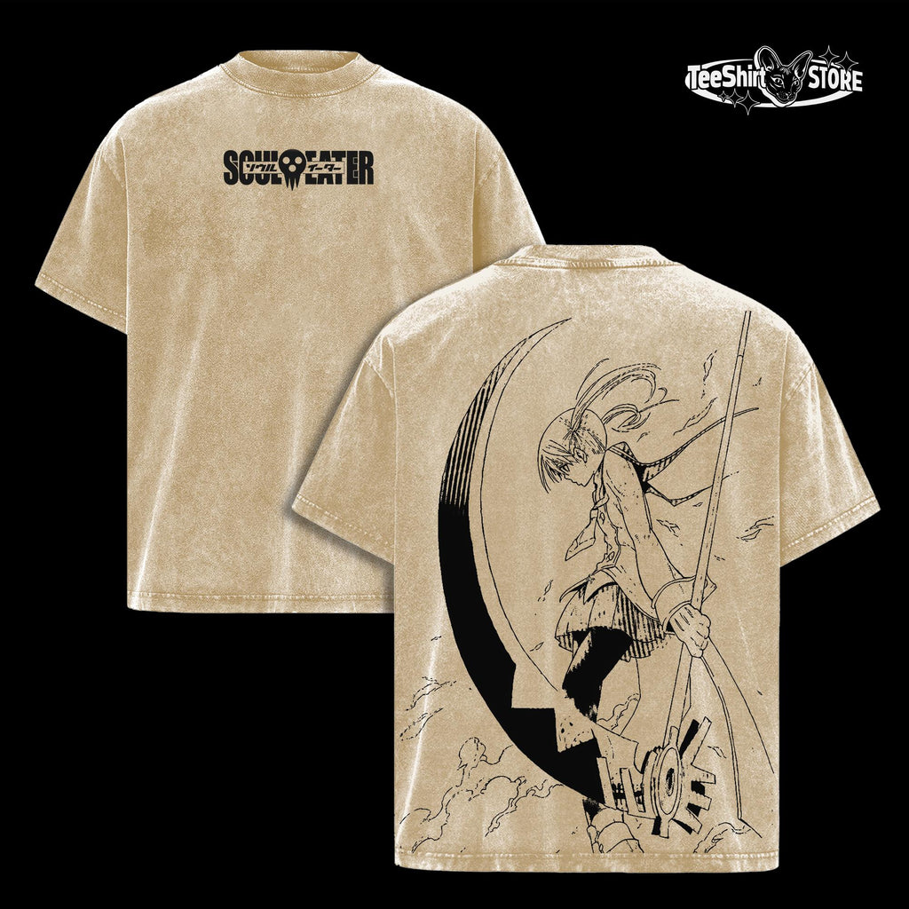 Soul Eater Maka Retro Anime Vintage Washed Tee