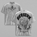 Berserk Double Printed Anime Vintage Washed Tee