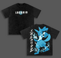 Lucario PoKeMon Anime Vintage Washed Tee