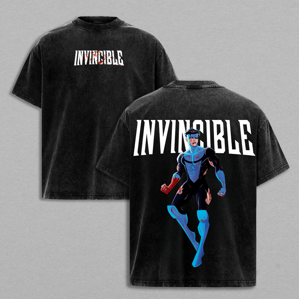 Invincible Mark Grayson Washed Shirt, Comic Shirt, TV Show Shirt graphic tees Menswear Top