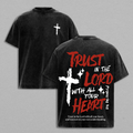 Proverbs 3:5 Trust in the Lord Christian Vintage Washed Tee