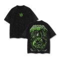 Rayquaza Green Double Printed Vintage Washed Tee