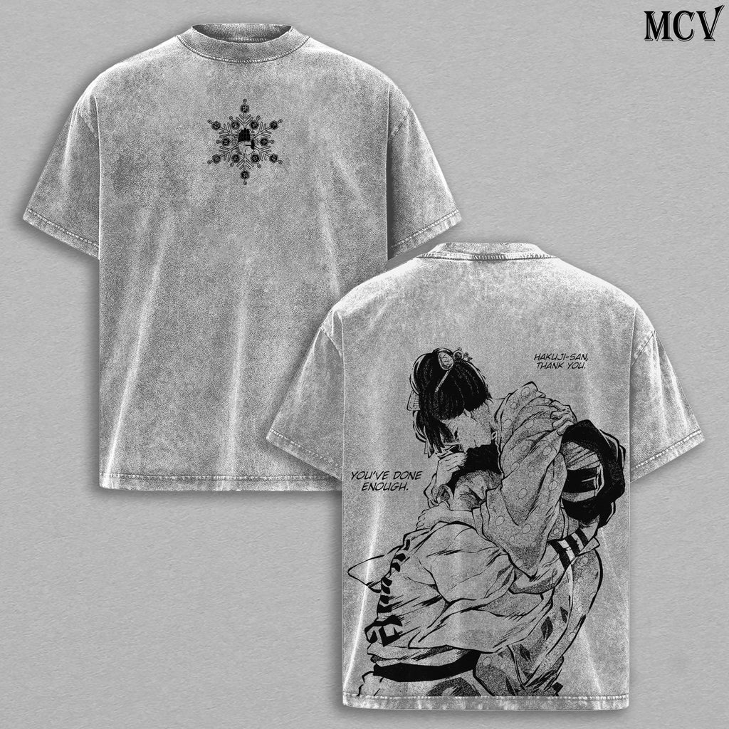Akaza vs Koyuki Demon Slayer Ver.2 Anime Vintage Washed Tee