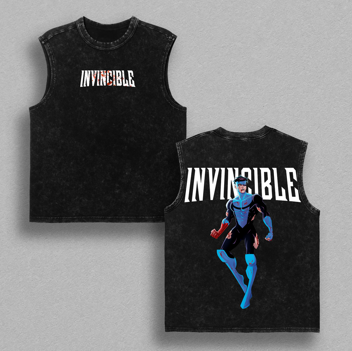Invincible Mark Grayson Washed Shirt, Comic Shirt, TV Show Shirt graphic tees Menswear Top