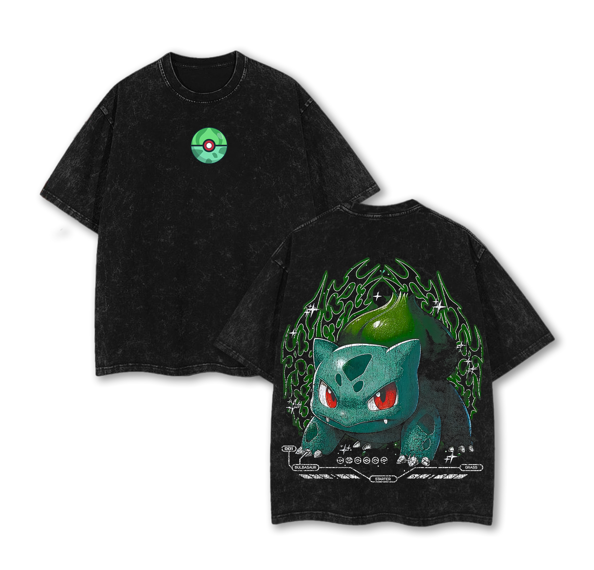 Bulbasaur Pokemon Washed T-Shirt