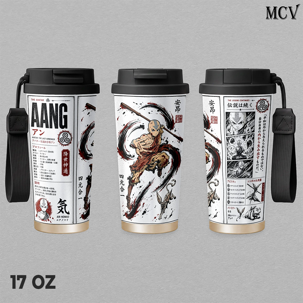 Aang Avatar The Last Airbender Anime Tumbler 17oz 24oz 30oz