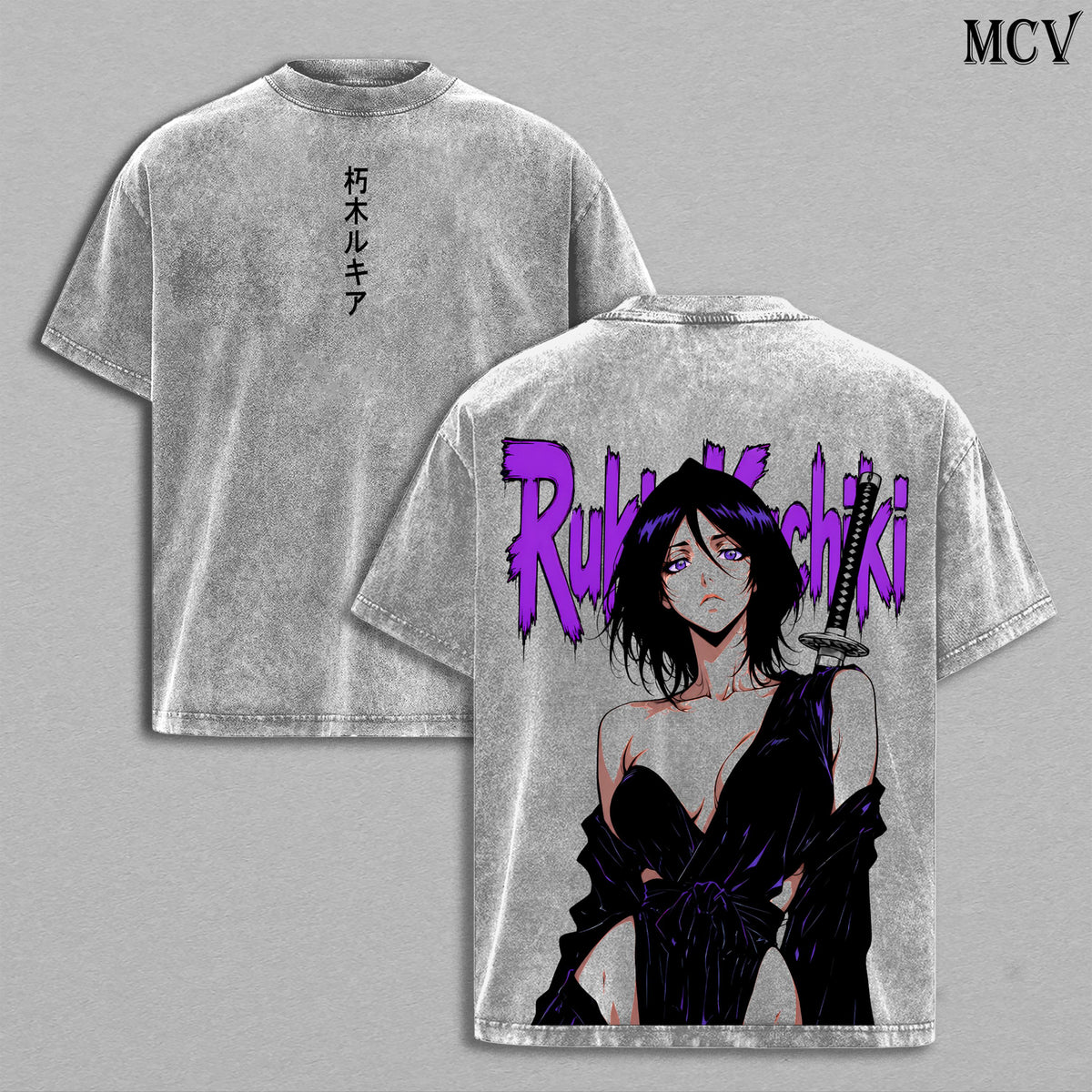 Rukia Kuchiki Bleach Sode no Shirayuki Anime Vintage Washed Tee