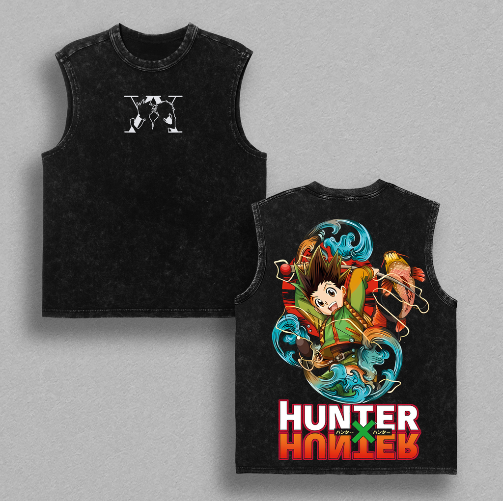 Gon Freecss Hunter X Hunter Anime Vintage Washed Tee