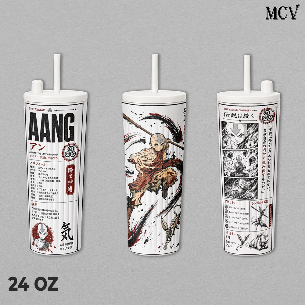Aang Avatar The Last Airbender Anime Tumbler 17oz 24oz 30oz