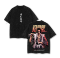 Zaraki Kenpachi x Bleach 11th Division – Gotei 13 Anime Double Printed Washed Tee