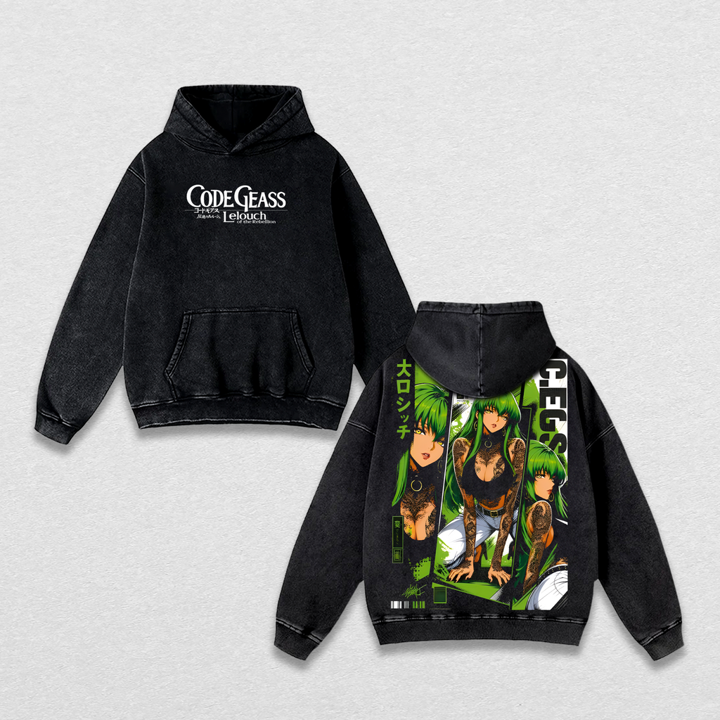 C.C. Code Geass Anime Vintage Washed Tee