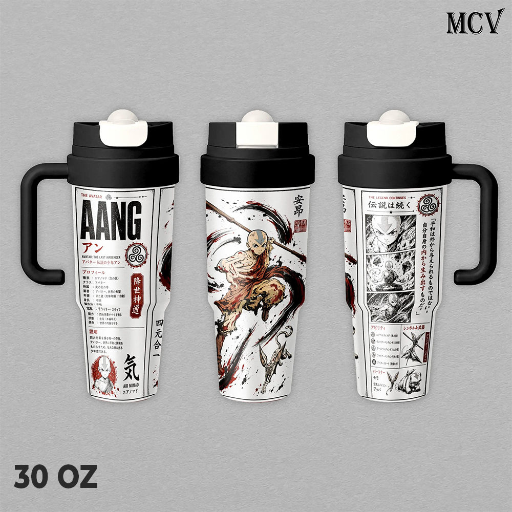 Aang Avatar The Last Airbender Anime Tumbler 17oz 24oz 30oz