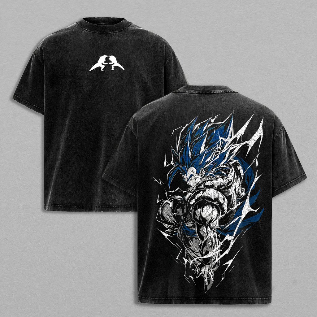 Gogeta - DBZ Graphic Tee Vintage Washed Shirt Unisex Streetwear Anime Merch Fusion Warrior Tee Anime T-Shirt Gift for Anime Lovers DBZ Fans