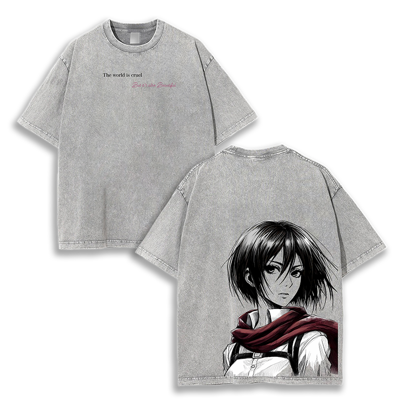 Mikasa Ackerman  Attack on Titan Washed T-Shirt