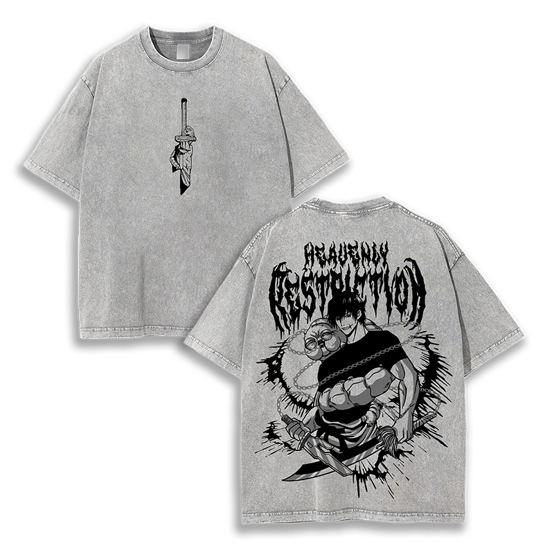 Toji Fushiguro v2 Jujutsu Kaisen Anime Washed T-Shirt