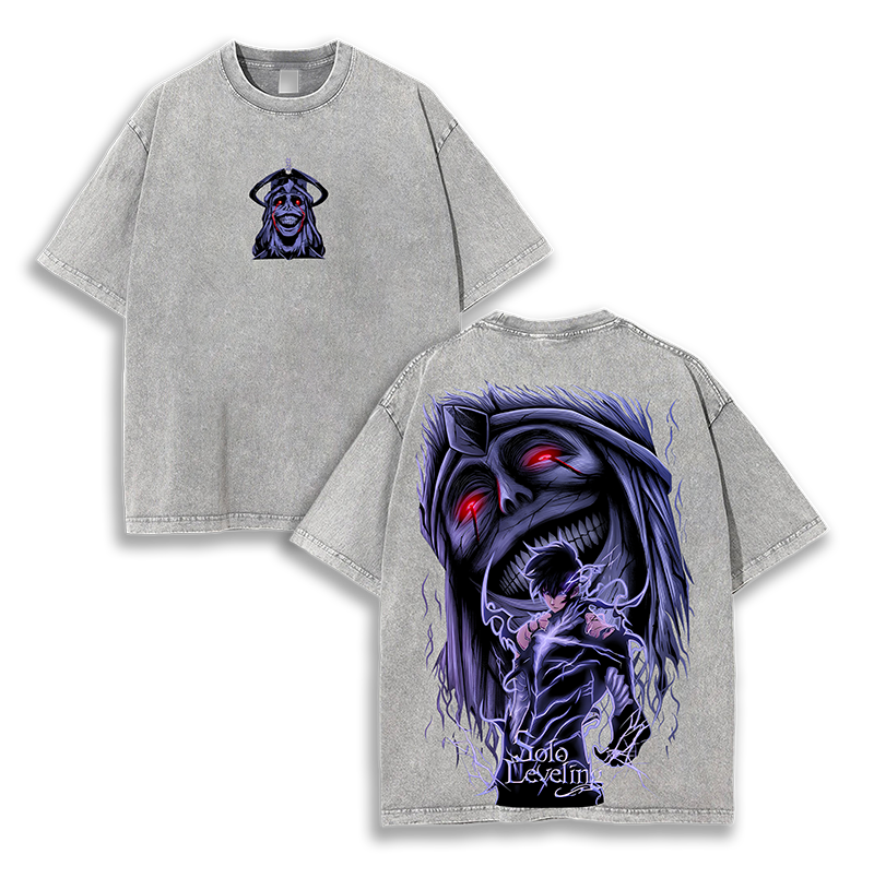 Statue Of God  - Solo Leveling Anime v2 Washed T-Shirt