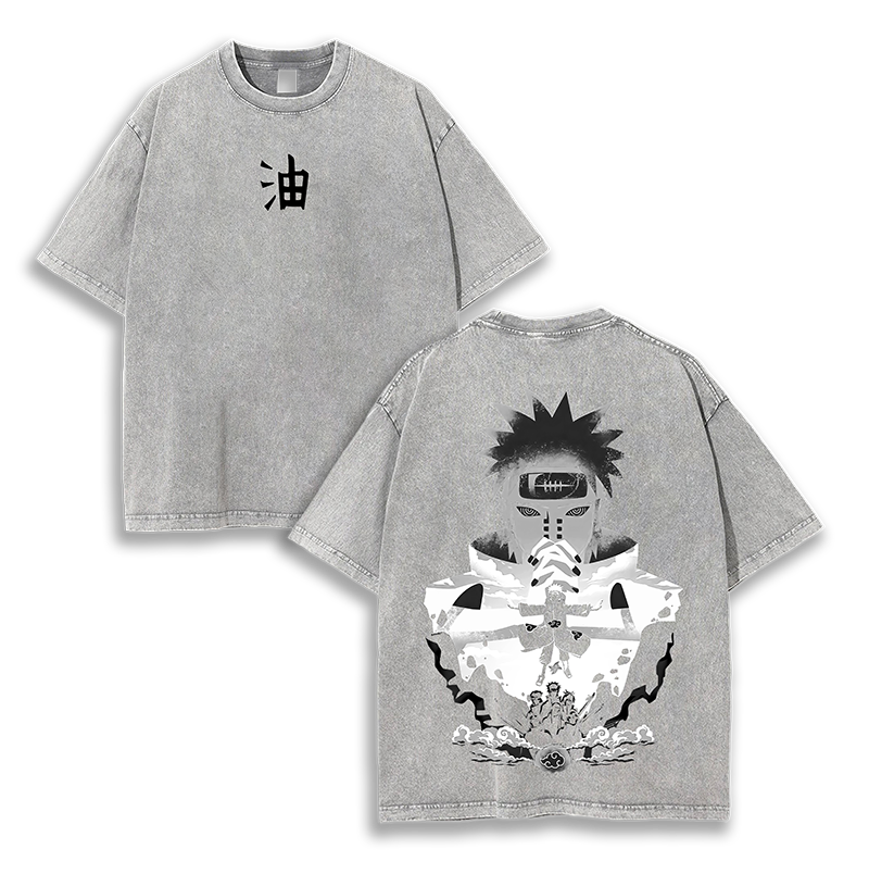PAIN - Akatsuki  Naruto v2 Anime Washed T-Shirt