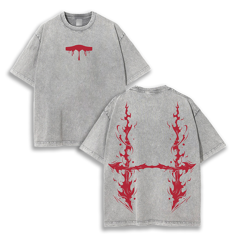 Choso X Cursed Womb Jujutsu Kaisen Washed T-Shirt
